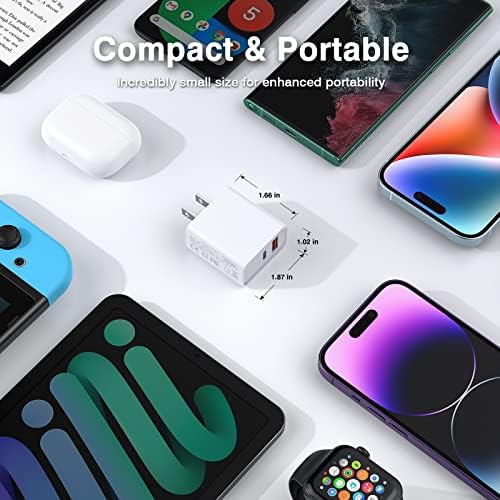 **20W Dual Port USB C Charger Block 2-Pack** - Image 5