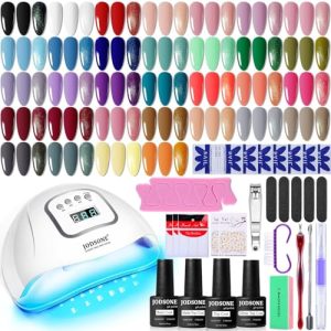 JODSONE 32 Color Gel Nail Polish Kit with UV Light