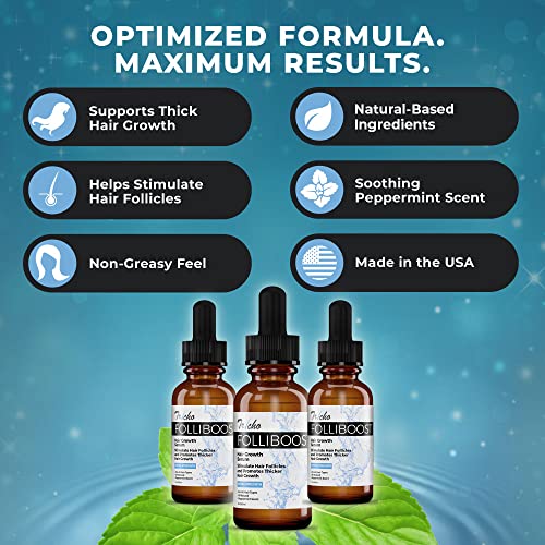 Folliboost Hair Growth Serum with Biotin & Peppermint Oil - Image 3