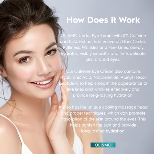 Caffeine Eye Cream 0.5 oz for Puffiness, Dark Circles, and Anti-Aging - Image 4