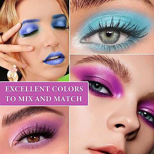 16-Color Purple Glitter & Matte Eyeshadow Palette - Image 6