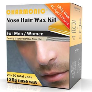 Nose Hair Wax Kit, 120g, 40 Applicators, Quick & Painless