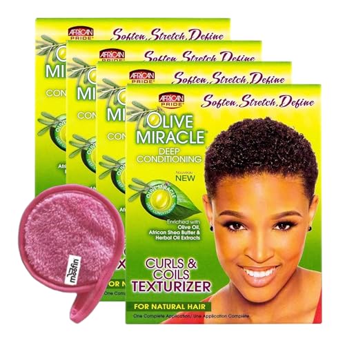 Cleansing Cloths & Olive Curls Texturizer Pack of 4