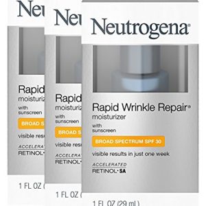 Neutrogena Rapid Wrinkle Repair Moisturizer SPF 30, 1.7 oz Tubes, 3 Pack