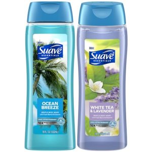 Suave Body Wash 2-Pack: Ocean Breeze & Lavender, 18 Oz
