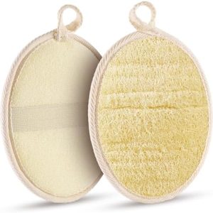 2PCS Eco-Friendly Natural Loofah Sponge Body Scrubber