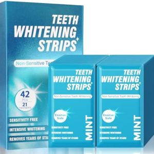 Sensitive Teeth Whitening Strips ? 42 Pcs, 21 Treatments