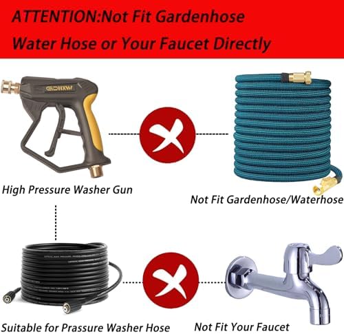 GDHXW X-887 Pressure Washer Gun with Foam Cannon & Nozzles - Image 2