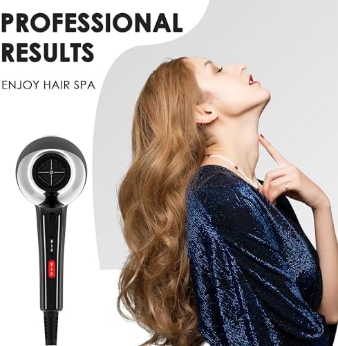 2400W Ionic Hair Dryer with Diffuser, Lightweight Compact Design for Curly Hair - Image 2