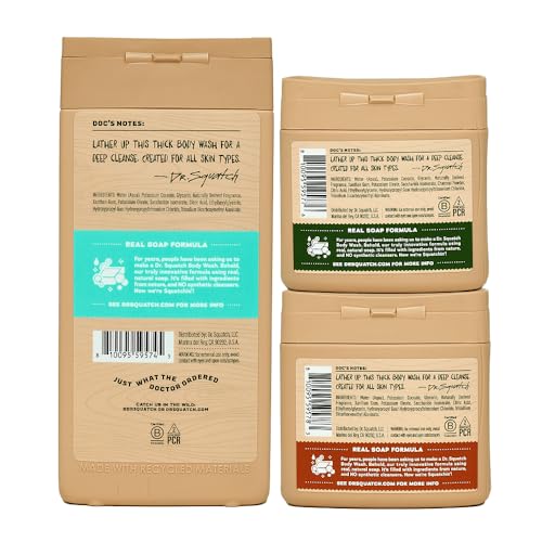 Dr. Squatch Men?s Body Wash Set: Coconut, Bourbon, Pine Tar - Image 3