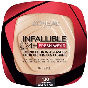 L?Oreal Infallible Fresh Wear Powder Foundation, True Beige, 0.31 oz