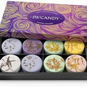 SWCANDY 8-Pc Aromatherapy Bath Bombs & Shower Steamers