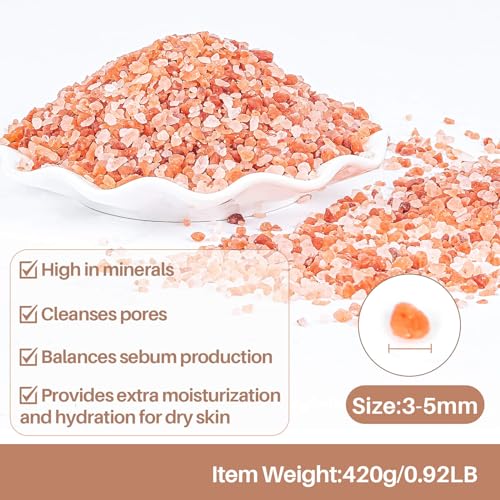MAQIHAN 14.5 Oz Pink Himalayan Bath Salt Soak - Image 6
