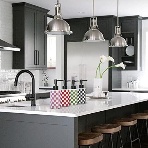 Matte Black Pump White Ceramic Soap Dispenser - Image 5
