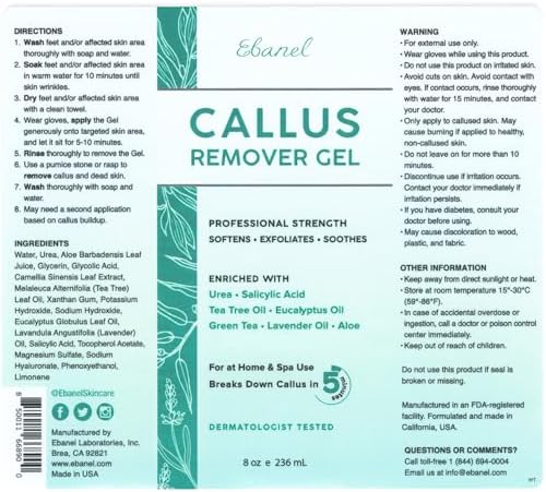 Ebanel Callus Remover Gel with Urea, Salicylic Acid & Lavender - Image 7