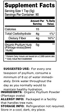 Organic Superfine Psyllium Husk Powder, 1 Pound, Digestive Health Fiber Supplement - Image 4