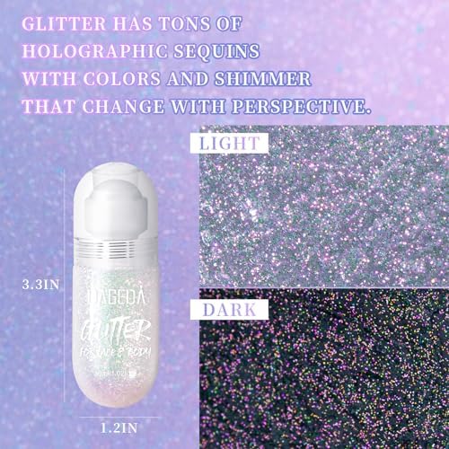 Sparkling Pink Body Glitter Gel for Festivals & Raves - Image 3