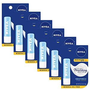NIVEA Smoothness Lip Care SPF 15, 6 Pack