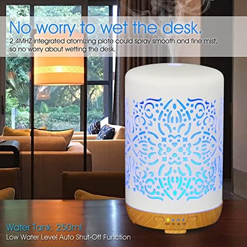 Earnest Living 250ml Ceramic Essential Oil Diffuser with Timers - Image 7