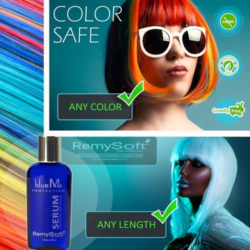 BlueMax Silicone Serum for Hair Extensions & Wigs 2oz - Image 6