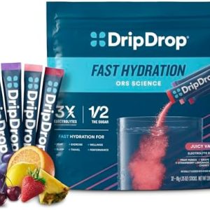DripDrop Juicy Electrolyte Mix Variety Pack ? 32 Servings