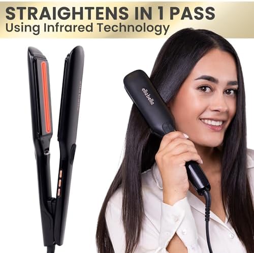ELLA BELLA? Infrared Titanium Flat Iron with Digital Display - Image 5