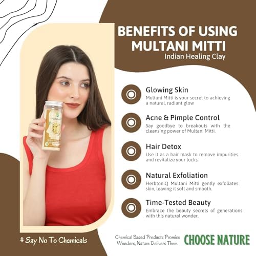 Rose Water Toner & Multani Mitti Clay Skincare Duo - Image 3