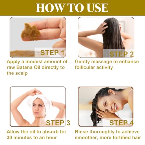 Pure Organic Batana Oil for Enhanced Hair Growth and Thickness 100ml Bottle - Image 6