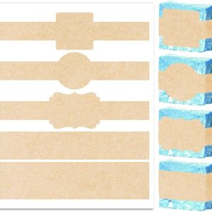 Kraft Brown Cigar Band Labels for Soap & Gifts