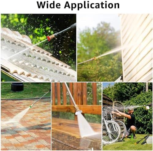 5-Pack Pressure Washer Nozzle Tips, 1/4 Quick Connect - Image 3