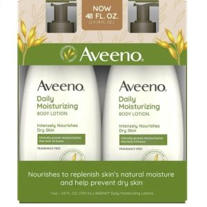 Aveeno Daily Moisturizing Lotion, 24 oz, Twin Pack
