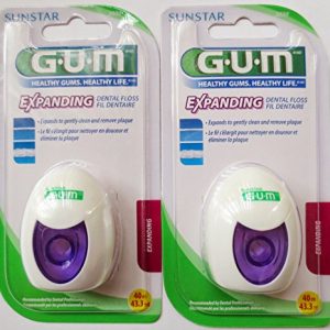 GUM Expanding Dental Floss 43.3 Yd, 2-Pack