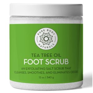 Tea Tree Oil Foot Scrub ? 12oz for Smelly Feet