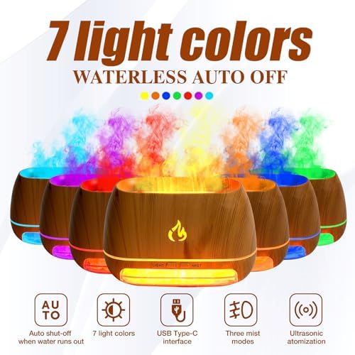 Himalayan Salt Lamp Diffuser Set with 12 Essential Oils - Image 5