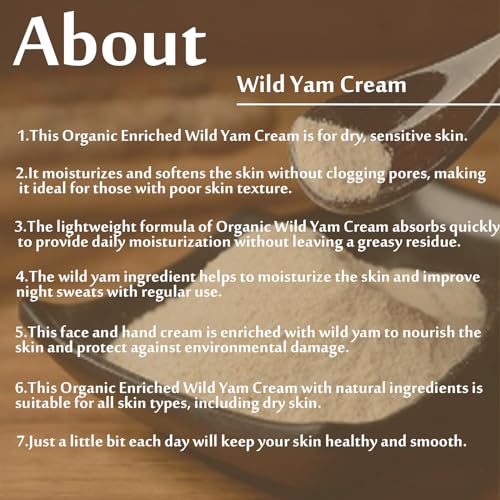 Organic Wild Yam Cream for Hormone Balance and Skin Moisturization 60g - Image 4