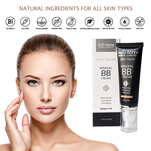 Bellaterra Mineral Foundation BB Cream Medium Tan 105, 1.69oz - Image 4