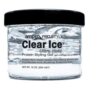 AmPro Pro Styl Clear Ice Gel ? Vegan, Non-Flaking, 10 oz