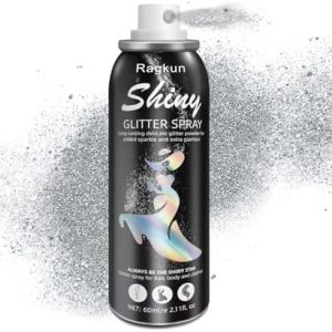 Silver Body Glitter Spray for Hair & Skin (2.11 Fl Oz)