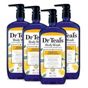 Dr Teal?s Epsom Salt Body Wash, Lemon Balm & Sage, 4-Pack