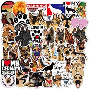 50 Waterproof German Shepherd Dog Stickers for All Ages