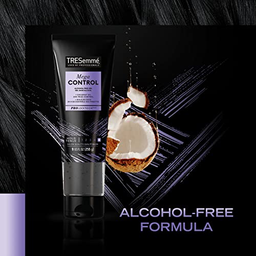 TRESemmé Mega Control Alcohol-Free Hair Gel Coconut Oil 9 oz Jumbo Size - Image 5