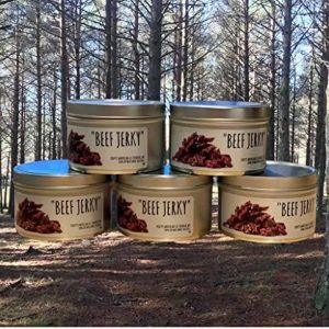 Smoky Beef Jerky Scented Soy Wax Candle 4oz Jar