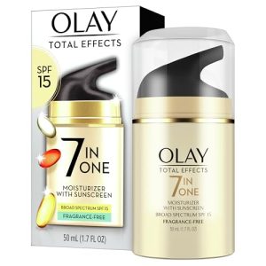 OLAY 7-in-1 Anti-Aging Moisturizer SPF 15, Fragrance-Free, 1.7 oz