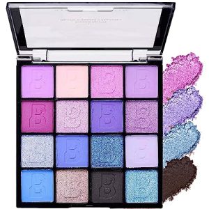 16-Color Purple Glitter & Matte Eyeshadow Palette
