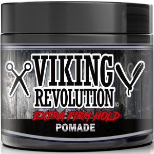 Viking Revolution Extreme Hold Pomade, 4oz ? Strong Hold, High Shine