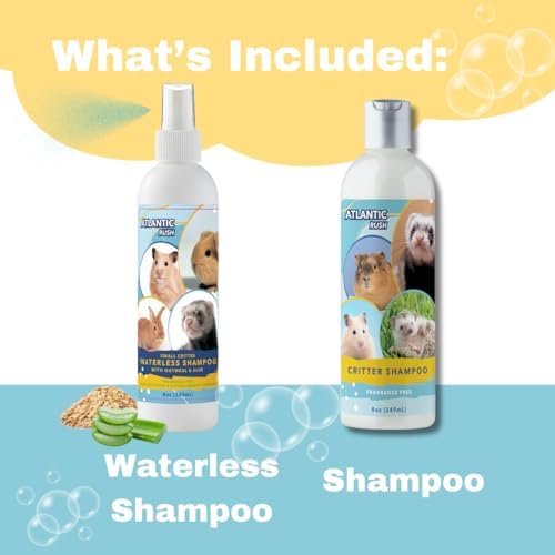 8oz Small Animal Shampoo & Waterless Bundle for Critters - Image 2