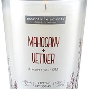 ?9 oz. Mahogany & Vetiver Aromatherapy Candle, 50-Hour Burn Time?