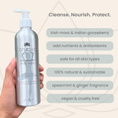Ahimsa Body Wash: Irish Moss, Vegan, Antioxidants, Spa Luxury - Image 2