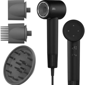 AINA Ionic Hair Dryer with Diffuser and 3 Styling Attachments for Quick Blowouts