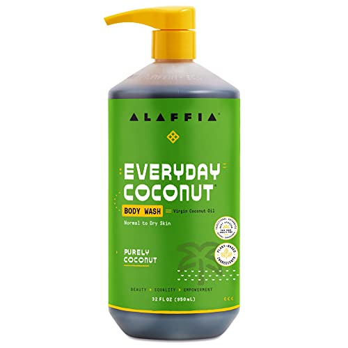 Alaffia Everyday Coconut Body Wash, 32 Fl Oz, Natural Ingredients